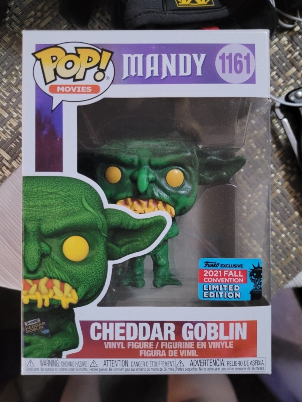 Funko Pop! Mandy: Cheddar Goblin Figure - Green & Yellow